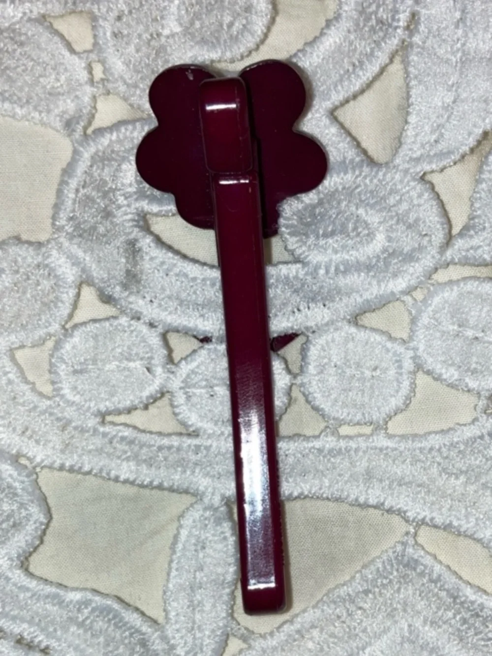 Vintage Buch + Deichmann Flower Crystal Hair Barrett (in Boysenberry)